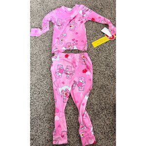 New! Care Bears Pink Pajamas 4T